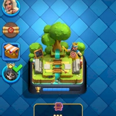 conta clash royale 7800 troféus arena 20
