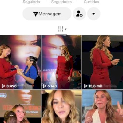 Vendo conta do tik Tok bem engajada