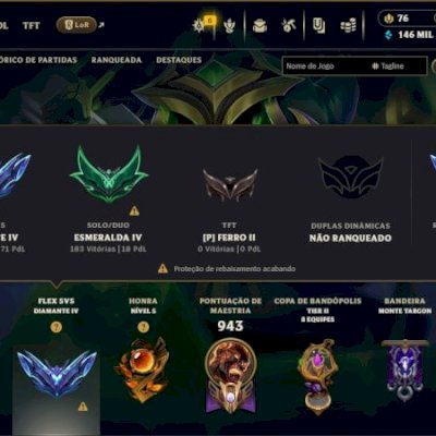 VENDA CONTA LOL DIAMANTE FLEX 300 SKINS BONUS CONTA VALORANT COM SKIN