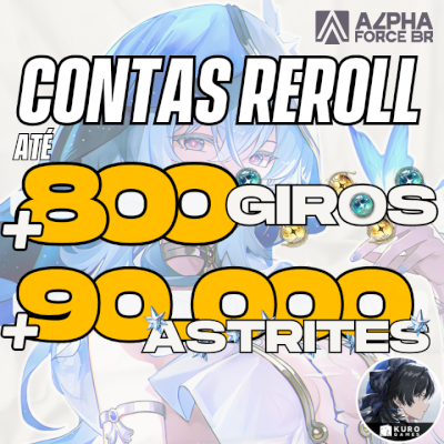 Wuthering Waves - Contas Reroll com Astrites | MAIS DE 90.000 ASTRITES