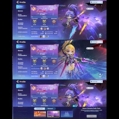 5.600 Diamantes + Skin Lendária Fanny Falcão Galáctica + 160 Skin Mobile Legends