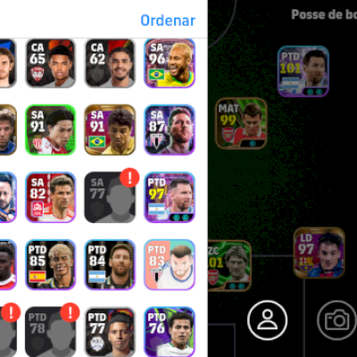 Conta de efootball com mais de 3000 de força