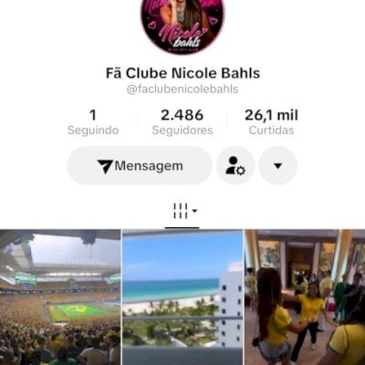 Vendo conta do tik Tok bem engajada