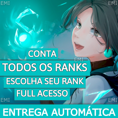 CONTAS VALORANT FERRO - BRONZE - PRATA - OURO - PLATINA - DIAMANTE - ASCENDENTE