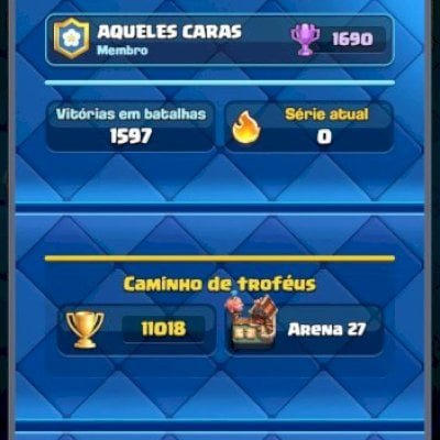 Conta do Clash Royale com todas as cartas, e torre nível 15 com 11000 trofeu