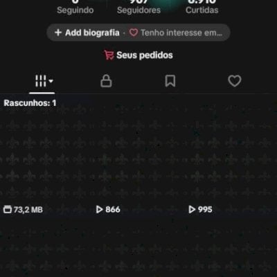 Vendo conta TikTok com 907 seguidores