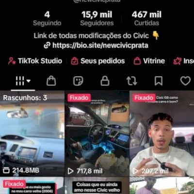Conta engajada TikTok +15.900mil seguidores, + monetização e ttk shop liberados