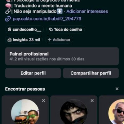 Conta Instagram com 295 mil seguidores