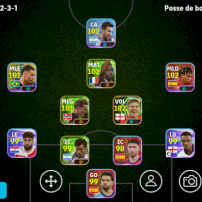 CONTA EFOOTBALL FORÇA 3099 GERRARD, DEMBELE, ODEGAARD