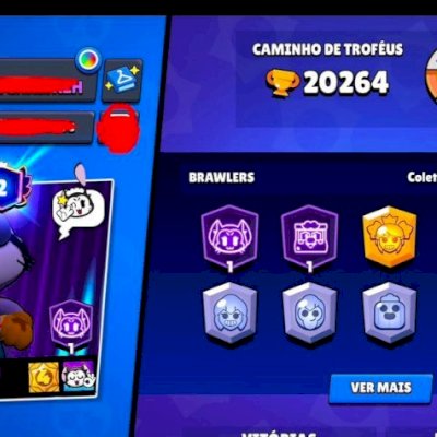 CONTA DE BRAWL STARS | 20K DE TROFÉUS |81 BRAWLERS + 8 LENDARIOS