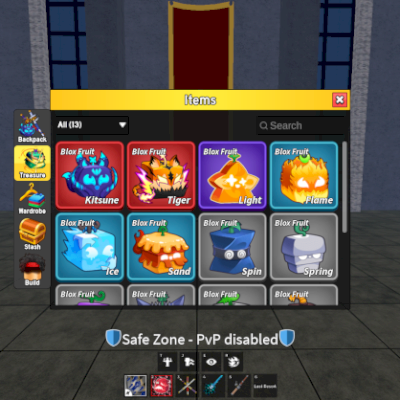 Conta BLOX FRUITS COM KITSUNE E TIGER + 40M+ BELIS COMPLETA, GH, TTK, CDK, SG