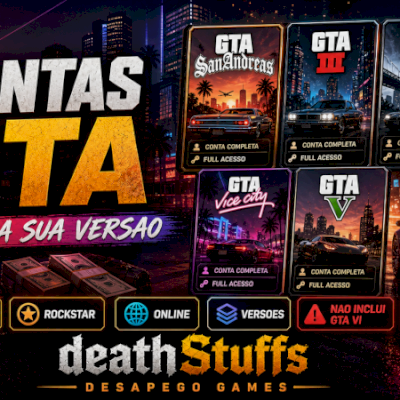 CONTAS COM GTA (ESCOLHA A SUA VERSÃO) FULL ACESSO - Plataforma Rockstar