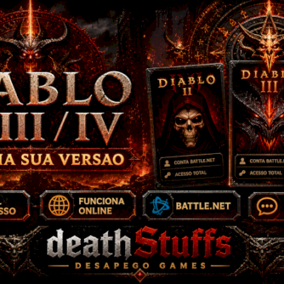 CONTAS DIABLO (II/III//IV) FUNCIONA ONLINE - ESCOLHA A SUA [FULL ACESSO]