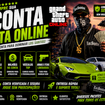 🚨 CONTA GTA ON-LINE ENHANCED MILIONÁRIA