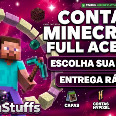 CONTAS MINECRAFT (ESCOLHA SUA VERSÃO/HYPIXEL & MAIS) FULL ACESSO