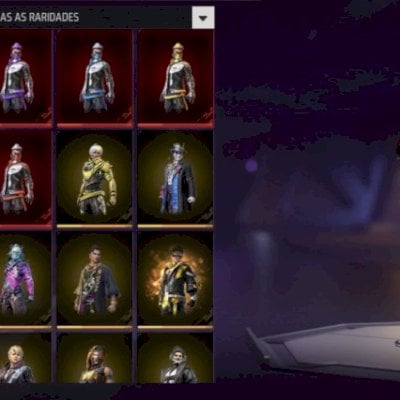 Conta nv 70, prime 7, pra você que quer voltar a jogar o FF com estilo