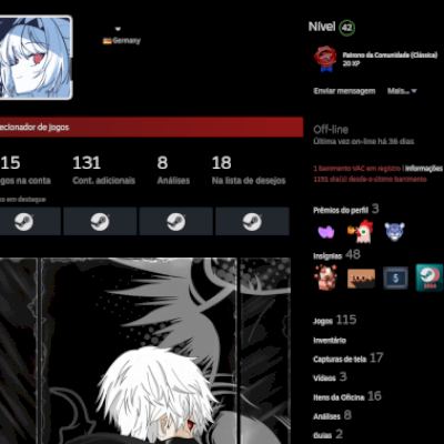 ACC STEAM COM MAIS DE 100 JOGOS | LVL 42