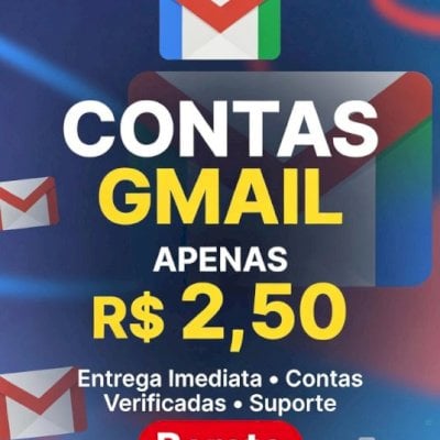 Vendo contas de Gmail por 2,50