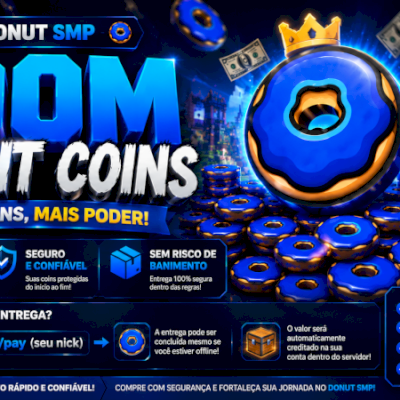 100m de Coins do Servidor Donut SMP