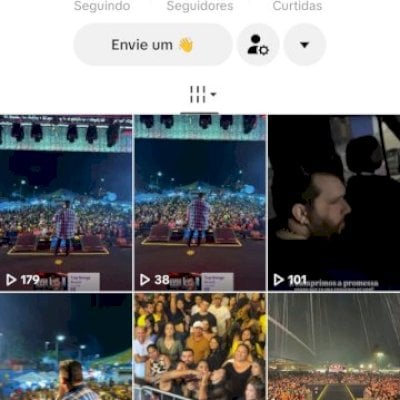 Vendo conta do tik Tok Bem engajada