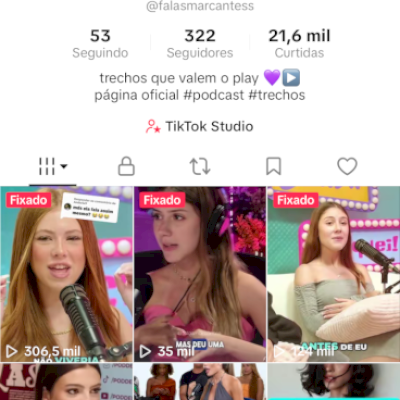 Conta do TikTok viral