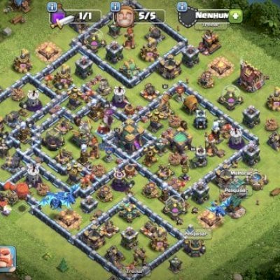 Conta Clash of Clans TH14 (CV14) Nível 187 | Heróis Altos + Base Top + 1477 Gema