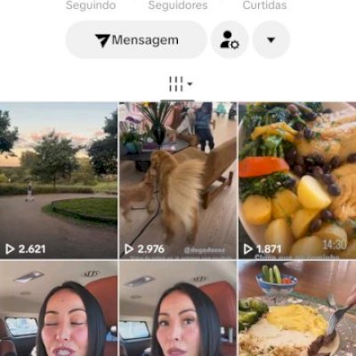 Vendo conta do tik Tok bem engajada
