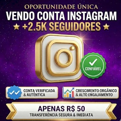 CONTA INSTAGRAM +2,5K SEGUIDORES