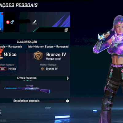 CONTA BLOOD STRIKE | FACA TALON - SANTUARIO | EMMA - HEXA + MÍTICO | 804 GOLD