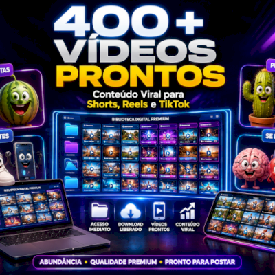 Pack 400+ Vídeos Animados IA — Histórias de Frutas, Objetos e Órgãos 3D — Canal