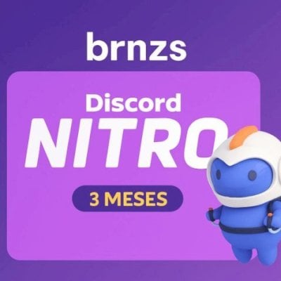 (MELHOR PREÇO)Discord Nitro Gaming 3 mês, Conta virgem + 6 IMPULSOS -