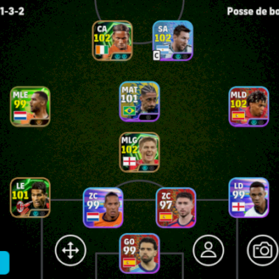 Conta Efootball Força 3091 3 Icons e 2 Showtimes Brabos