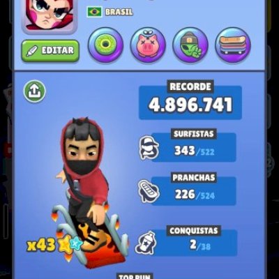 CONTA RARA SUBWAY SURFERS🔥 (VIA FACEBOOK)