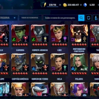 Conta marvel future fight