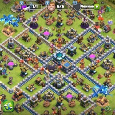 Conta de Clash of Clans CV 13 com defesas Full CV 12 exceto alguns muros
