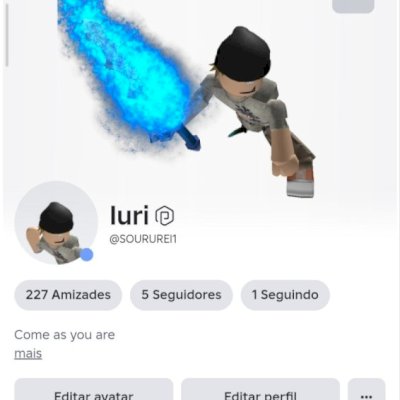 Conta com Korblox +1K de Robux.
