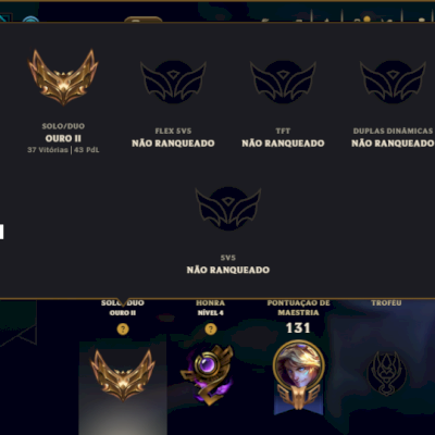 Ouro 2 com 65 Champs e 11 Skins