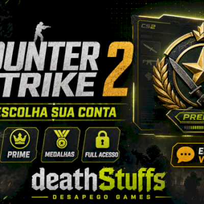 COUNTER STRIKE 2 (ESCOLHA SUA CONTA) PRIME/MEDALHAS & MAIS - entrega rápida