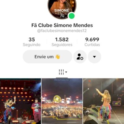 Vendo conta do tik Tok bem engajada