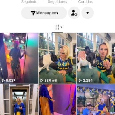 Vendo conta do tik Tok bem engajada