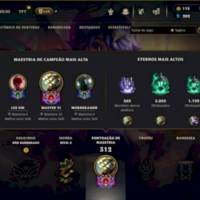 Conta lol com otimas skins e com full acesso