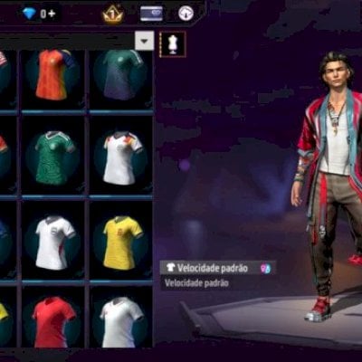 Conta Free Fire | 24 Camisas de Time | Nível 6 (Pronta para Rank) descrição