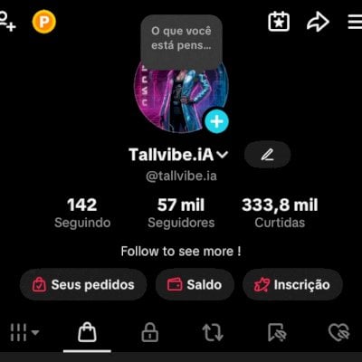 CONTA TIKTOK MONETIZANDO