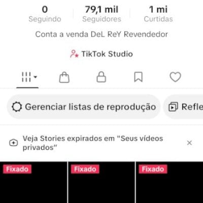 Tiktokshopbr sem doc 79k de seguidores reais e orgânico (Leia a descrição)