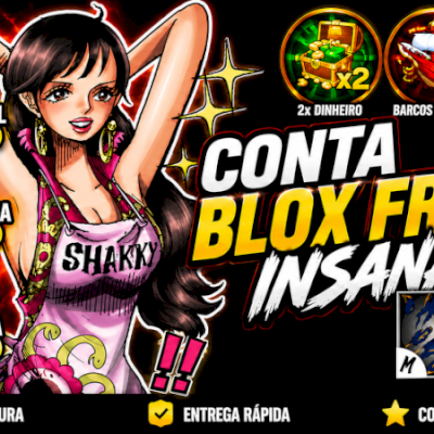 CONTA DE BLOX FRUITS INSANA ++MT SKINS ++MT ROBUX GASTOS!! [ENTRAGA AUTOMÁTICA]