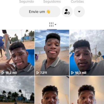 Vendo conta do tik Tok bem engajada