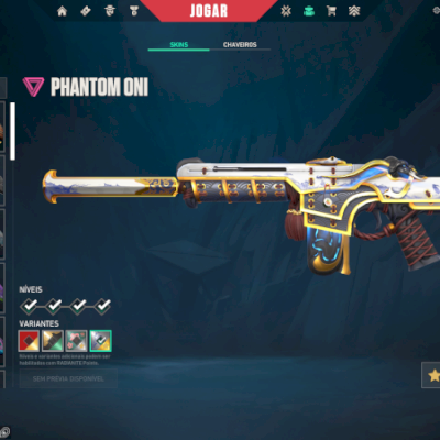 CONTA DE VALORANT – NÍVEL ALTO + MUITAS SKINS 500 PILA é a conta é SUA!!!