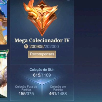 Conta Mobile Legends - 615 skins e outros (primeiro dono)