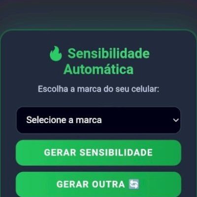 sensibilidade freefire atualizada