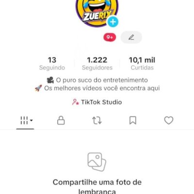 Conta TikTok 1.2k de Seguidores conta antiga